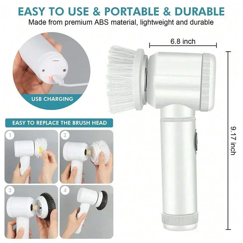 Effortless Spin Cleaning Brush
