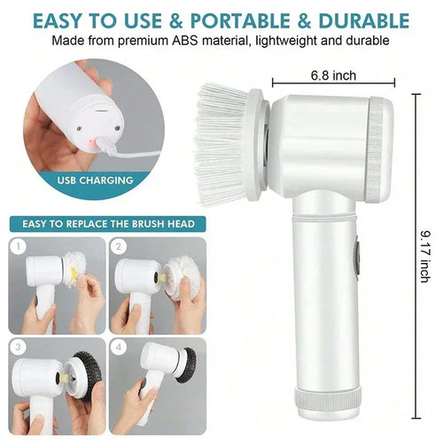 Effortless Spin Cleaning Brush